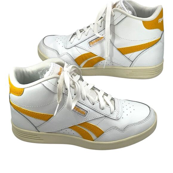 Reebok Shoes - Reebok Royal BB4500 Hi 2 Women’s White Yellow High Top Shoes Size 7.5